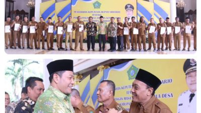 242 Kades Terima SK Perpanjangan Masa Jabatan, Plt Bupati Subandi Ajak Kolaborasi dan Sinergi Wujudkan Desa Mandiri