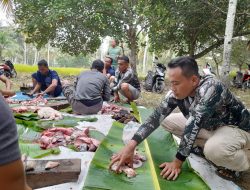 Puslatpurmar 7 Lampon Meriahkan Hari Raya Idhul Adha Bersama Masyarakat Lampon