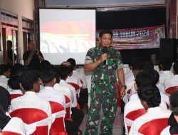 Kasdim 0822 Bondowoso Berikan Wasbang Kepada Para Atlit Di Kab Bondowoso