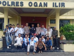 Pengurus DPC PPWI Ogan Ilir silahturahmi serta audiensi dengan polres ogan ilir
