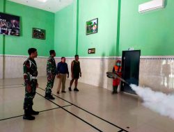Cegah Demam Berdarah,Kodim 0822 Bondowoso Lakukan Fogging