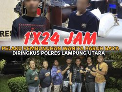 Pelaku Pembunuhan Wanita Paruh Baya Diringkus Polres Lampung Utara