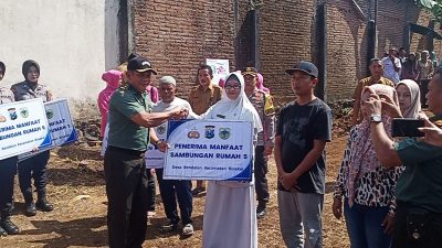 Kasdim 0822 Bondowoso Hadiri Peresmian Sumur Bor Dan Bansos HUT Ke-78 Bhayangkara