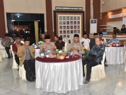 Doa bersama lintas agama dalam memperingati HUT Bhayangkara ke 78 di Polres Bondowoso