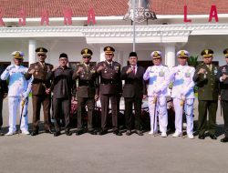 Komando Latih Korps Marinir Hadiri Upacara HUT Bhayangkara Ke 78