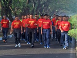 Dankolatmar Dampingi Wadan Kormar Olahraga Bersama