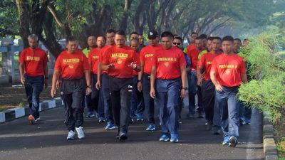 Dankolatmar Dampingi Wadan Kormar Olahraga Bersama