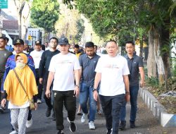 DANDIM 0822 BONDOWOSO HADIRI JALAN SEHAT HUT BHAYANGKARA KE-78