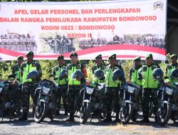 Kodim 0822 Gelar Apel Personel dan Materiil Kesiapan Pam Pemilukada Th.2024