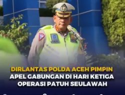 Dirlantas Polda Aceh Kombes Pol. M. Iqbal Alqudusy, S. H., S. I. K, memimpin apel gabungan Operasi Patuh Seulawah 2024