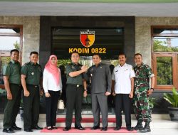 Dandim 0822 Bondowoso Sambut Hangat Pj Bupati Baru