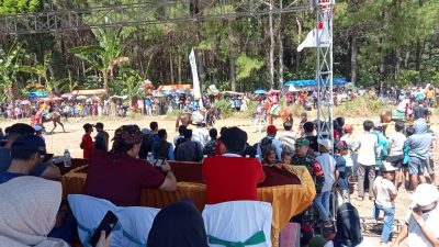 Dandim 0822 Bondowoso Hadiri Lomba Pacuan Kuda Pordasi Piala Bupati Cup Ta. 2024