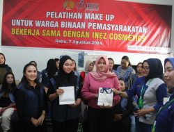 Sebanyak 20 Warga Binaan Perempuan Lapas Jember Mengikuti Pelatihan Make up