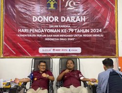 Puluhan Pegawai Lapas Jember Donorkan Darah dalam Peringatan Hari Pengayoman ke-79