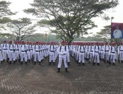 Prajurit Puslatpurmar-8 teluk Ratai Ikuti Upacara HUT Ke-79 Republik Indonesia