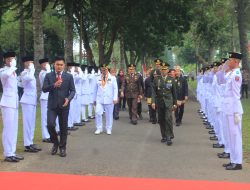Peringati HUT RI Ke 79, Letkol Inf Rinto Wijaya Dandim 0422/LB Hadiri Upacara