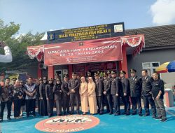 Upacara Hari Pengayoman Ke 79 Tahun 2024 Di Bapas Kelas II Muratara Berlangsung Khidmat