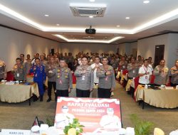 Kapolda Riau Irjen Pol Muhammad Iqbal Membuka Dan Memimpin Rapat Evaluasi Dalam Rangka Pemilihan Kepala Daerah (Pilkada) serentak tahun 2024