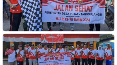 Semarak Kemerdekaan Jalan Sehat Desa Putat, Warga Antusias Meriahkan HUT RI ke-79