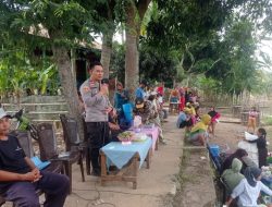 KAPOLSEK MUARA KUANG LAKSANAKAN Giat SAMBANG JALIN SILATURAHMI DI DESA SRIKEMBANG KEC.MUARA KUANG