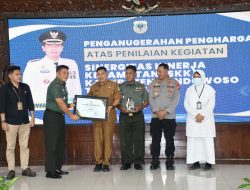 Kasdim 0822 Hadiri Penghargaan Kecamatan Terbaik Sinergitas Kinerja Tahun 2024 Kabupaten Bondowoso