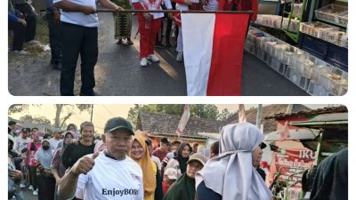 Jalan Sehat Semarak Kemerdekaan RI ke-79 2024, Warga Desa Boro Antusias Memeriahkan
