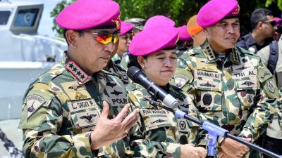 Kapolri Hadiri HUT ke-79 TNI AL