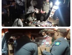 Razia Peredaran Rokok Ilegal Petugas Gabungan Bea Cukai dan Satpol PP Sidoarjo Amankan Ribuan Rokok Ilegal