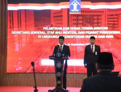 Ketua STIK Lemdiklat Polri Resmi Dilantik Jadi Sekjen Kemenkumham