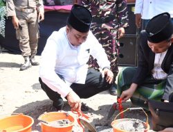 Peletakan Batu Pertama Pembangunan Gedung Sports Center oleh PJs. Bupati Sidoarjo