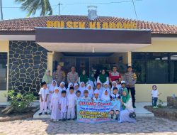 Murid TK Nurus Shobur Desa Besuk Kunjungi Kantor Polsek Klabang