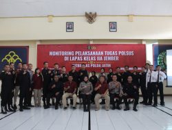Polsuspas Lapas Jember Ikut Giat Monitoring Ditbinmas Polda Jatim