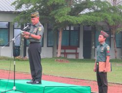 Kasdim 0402/OKI Bertindak Sebagai Irup Pada Upacara Bulanan