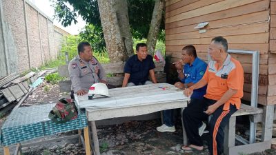 Polsek Rumbai terus Upayakan cooling system, Pilkada Damai 2024 dengan meyambangi ketua SP NIBA PUK Rumbai