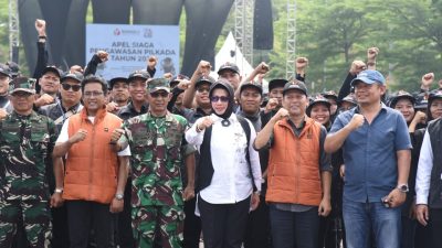 Pemkab Sidoarjo Bersama Bawaslu Sidoarjo Gelar Apel Siaga Pengawasan Pilkada 2024, Wujud Komitmen Jaga Demokrasi dan Berintegritas