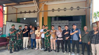 Komandan Kodim 0422/Lampung Barat Lepas Pendistribusian Logistik Pilkada 2024 di Kabupaten Pesisir Barat