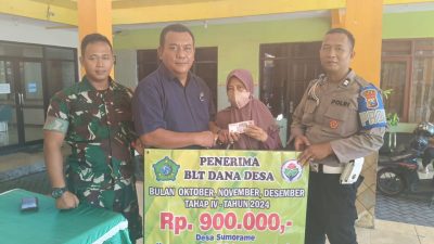 Penyaluran BLT-DD tahap 4 Tahun Anggaran 2024, Desa sumorame Kecamatan Candi