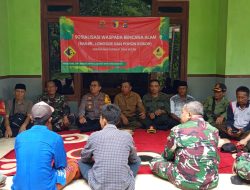 BERSAMA KORAMIL DAN POLSEK PRAJEKAN, PERHUTANI BKPH KLABANG GELAR SOSIALISASI ANTISIPASI BENCANA