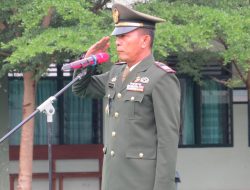 Kodim 0402/OKI Melaksanakan Upacara Peringatan Hari Bela Negara