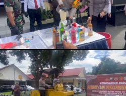 Jelang Nataru, Polres Bondowoso Musnahkan beberapa barang bukti hasil operasi selama tahun 2024