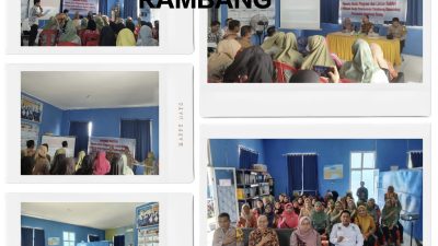 UPT Puskesmas Tambang Rambang Gelar Kegiatan Program dan Lintas Sektor pendampingan (ILP) Posyandu