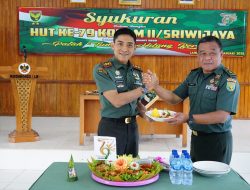 Kodim 0422/Lampung Barat memperingati HUT Ke-79 Kodam II/Sriwijaya