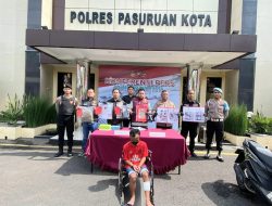 Polres Pasuruan Kota berhasil tangkap Pelaku Curanmor 9 TKP berbeda