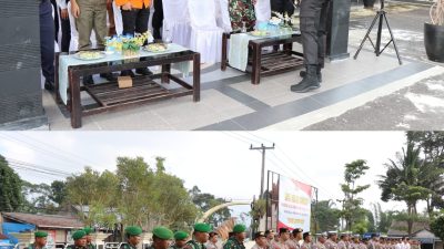 Kodim 0422/LB Ikut Apel Gelar Pasukan Operasi Keselamatan Krakatau 2025 di Polres Lampung Barat dan Pesisir Barat