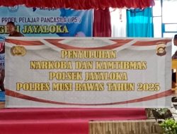 Polsek Jayaloka Polres Musi Rawas Gelar Sosialisasi Pencegahan Narkoba, Kekerasan dan Judi Online di SMA Negeri Jayaloka