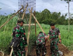 Kasdim 0822 Bondowoso: Pembangunan Gapura TMMD sebagai Simbol Persatuan dan Kemajuan Desa