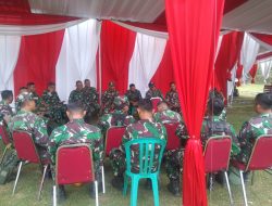 Kesiapan TMMD Reg. 123, Dandim 0822 Bondowoso Kumpulkan Perwira