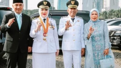 Hj.Ratna Macmud dan Suprayitno Resmi Dilantik Oleh Presiden Prabowo Sebagai Bupati Dan Wabup Kab Musi Rawas Periode 2025 – 2030