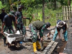 Praka Marinir Barudin Sang Prajurit, Sang Pembangun! TMMD ke-123 di Bondowoso