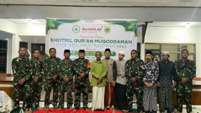 Pengajian Program TMMD Kodim 0822,Doa Bersama untuk Desa yang Sejahtera